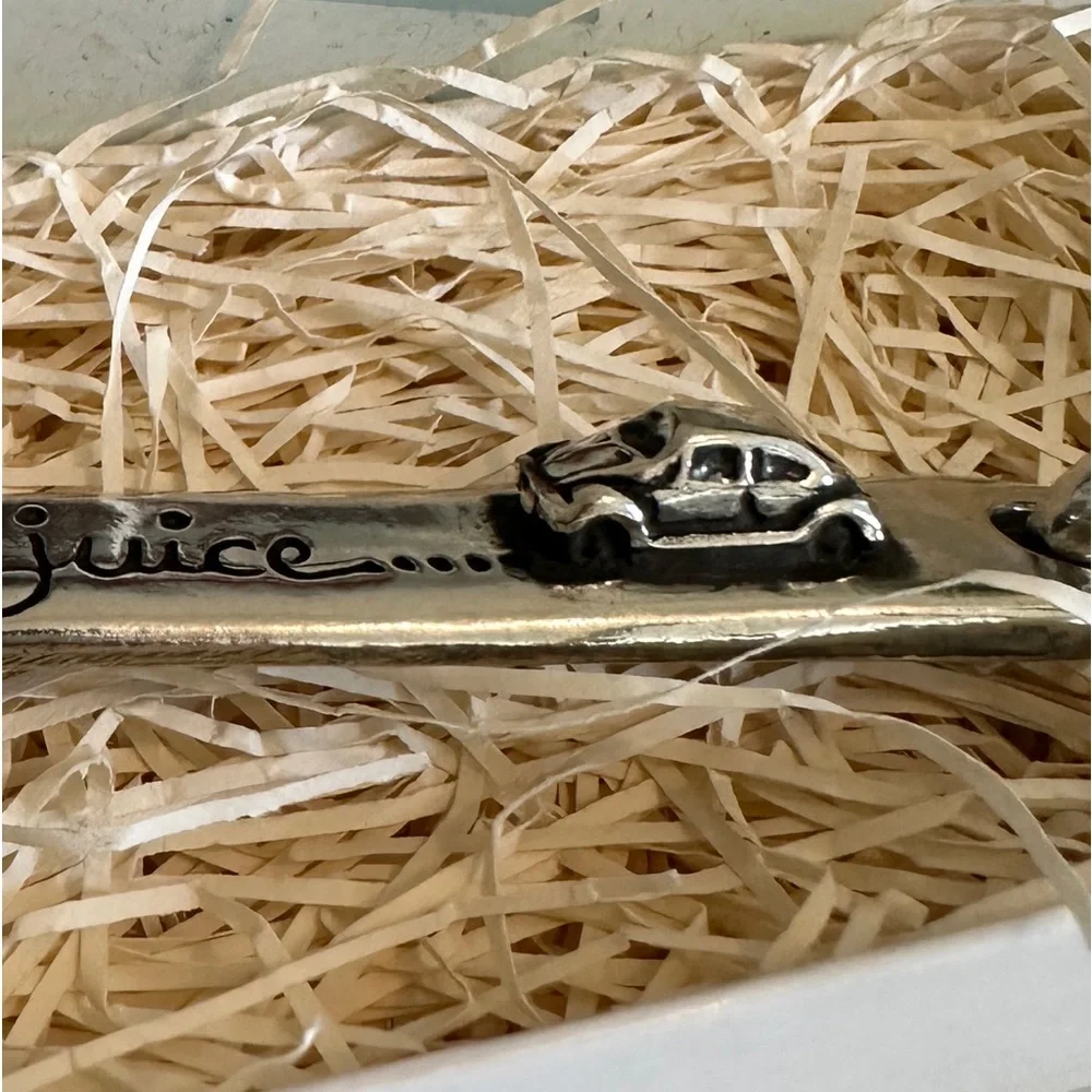 Pewter Coffee Spoon Scoop “Go Go Juice” NWT Metal Morphosis Kaycee Binns - Picture 8 of 11